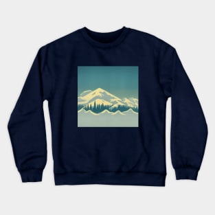 Snowy Mountains Crewneck Sweatshirt